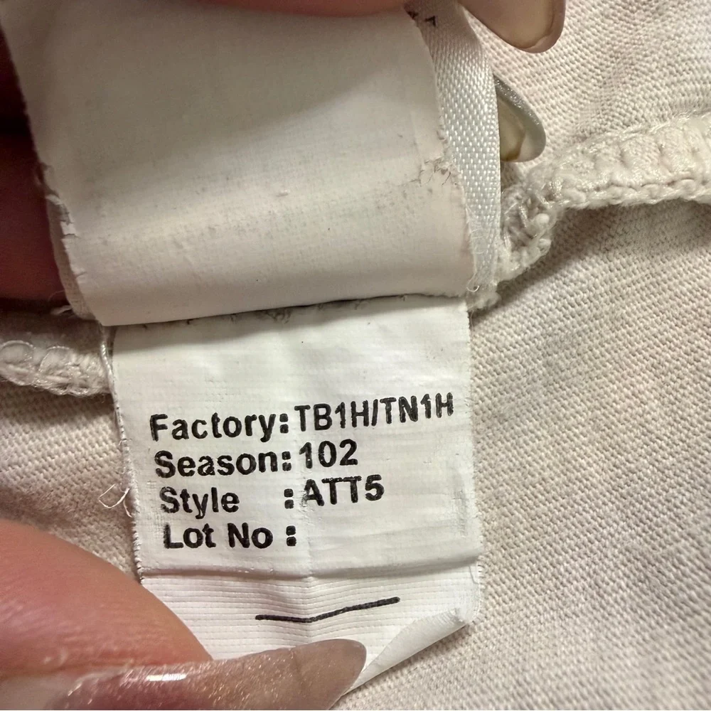 The North Face A5 Series Long‎ Sleeve Cotton Tee Off White Sz L